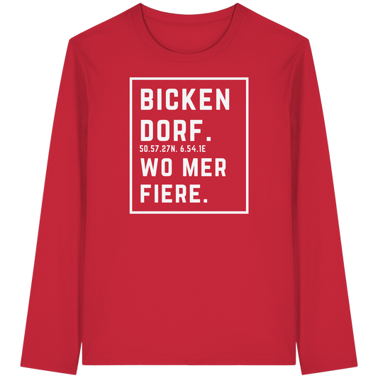 Bickendorf Fiere Druck - Organic Longsleeve T-Shirt