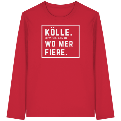 Kölle Fiere Druck  - Organic Longsleeve T-Shirt
