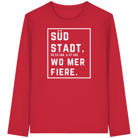 Südstadt Fiere Druck - Organic Longsleeve T-Shirt