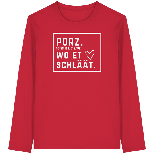 Porz Hätz Druck - Organic Longsleeve T-Shirt