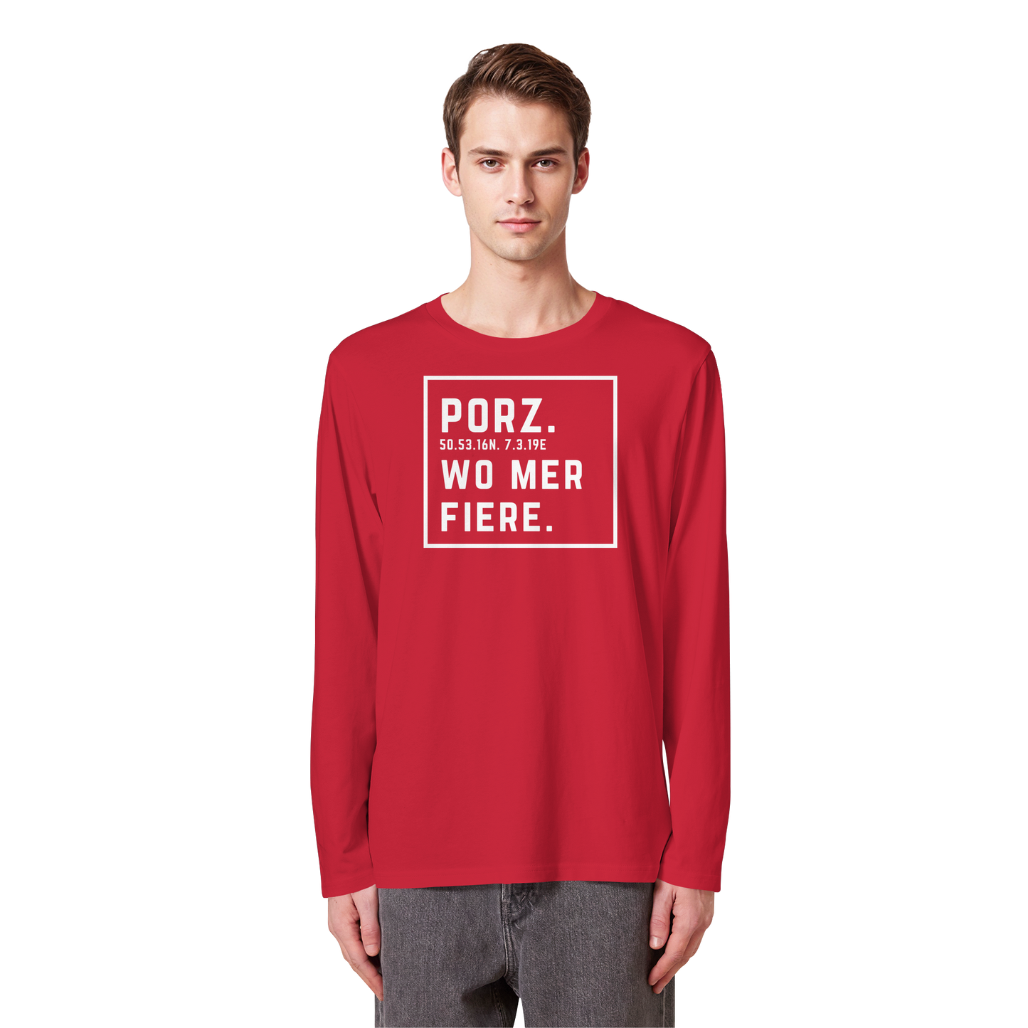 Porz Fiere Druck  - Organic Longsleeve T-Shirt