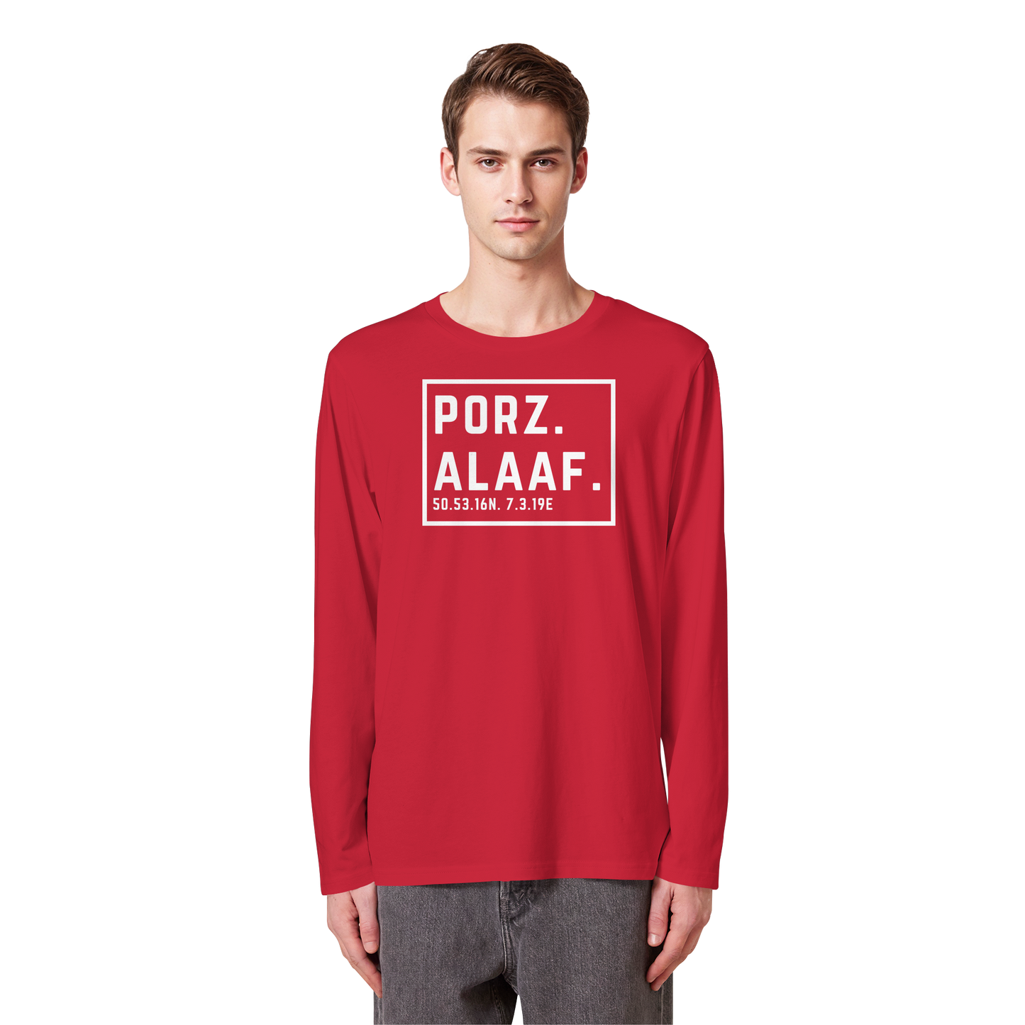 Porz Alaaf Druck - Organic Longsleeve T-Shirt