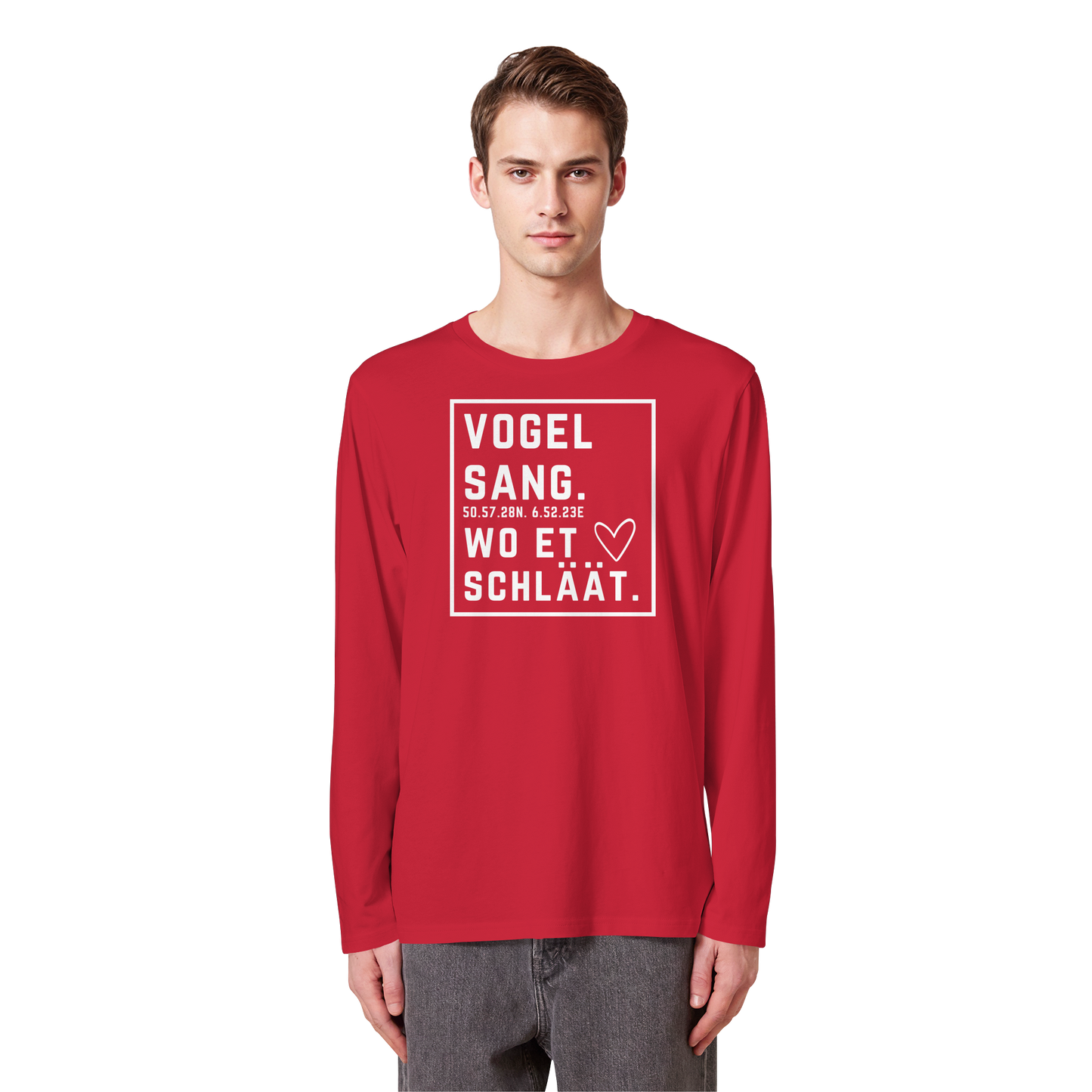 Vogelsang Hätz Druck - Organic Longsleeve T-Shirt