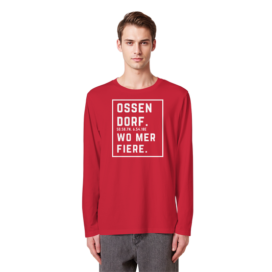 Ossendorf Fiere Druck - Organic Longsleeve T-Shirt