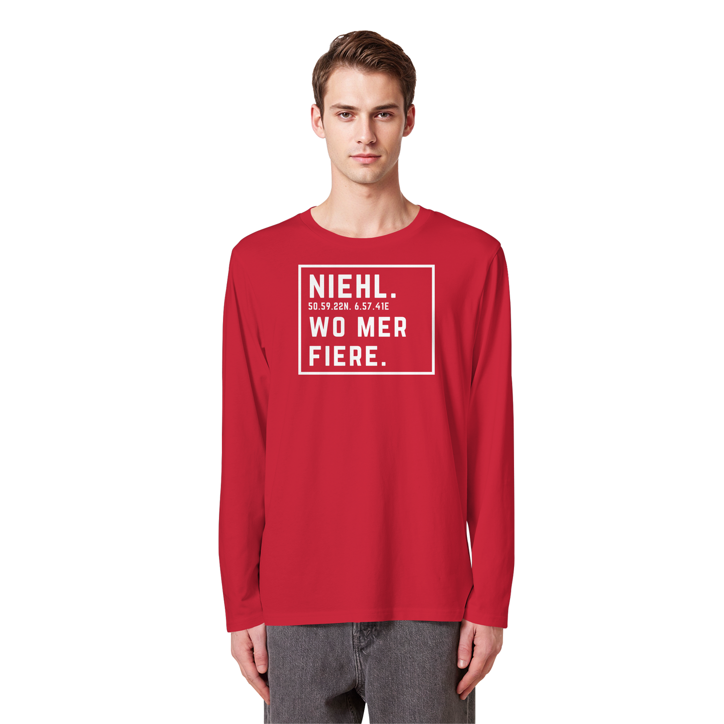 Niehl Fiere Druck - Organic Longsleeve T-Shirt