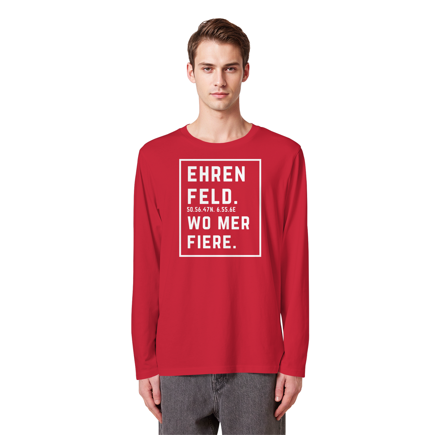 Ehrenfeld Fiere Druck - Organic Longsleeve T-Shirt