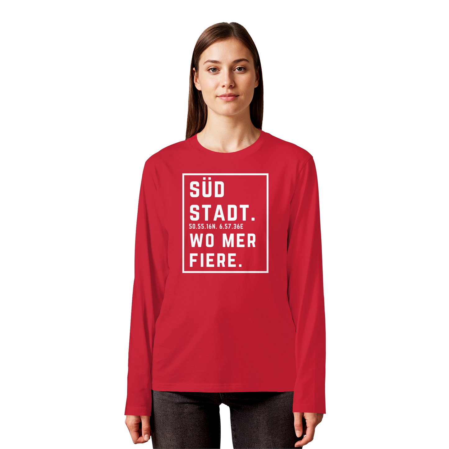 Südstadt Fiere Druck - Organic Longsleeve T-Shirt