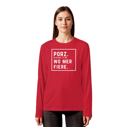 Porz Fiere Druck  - Organic Longsleeve T-Shirt