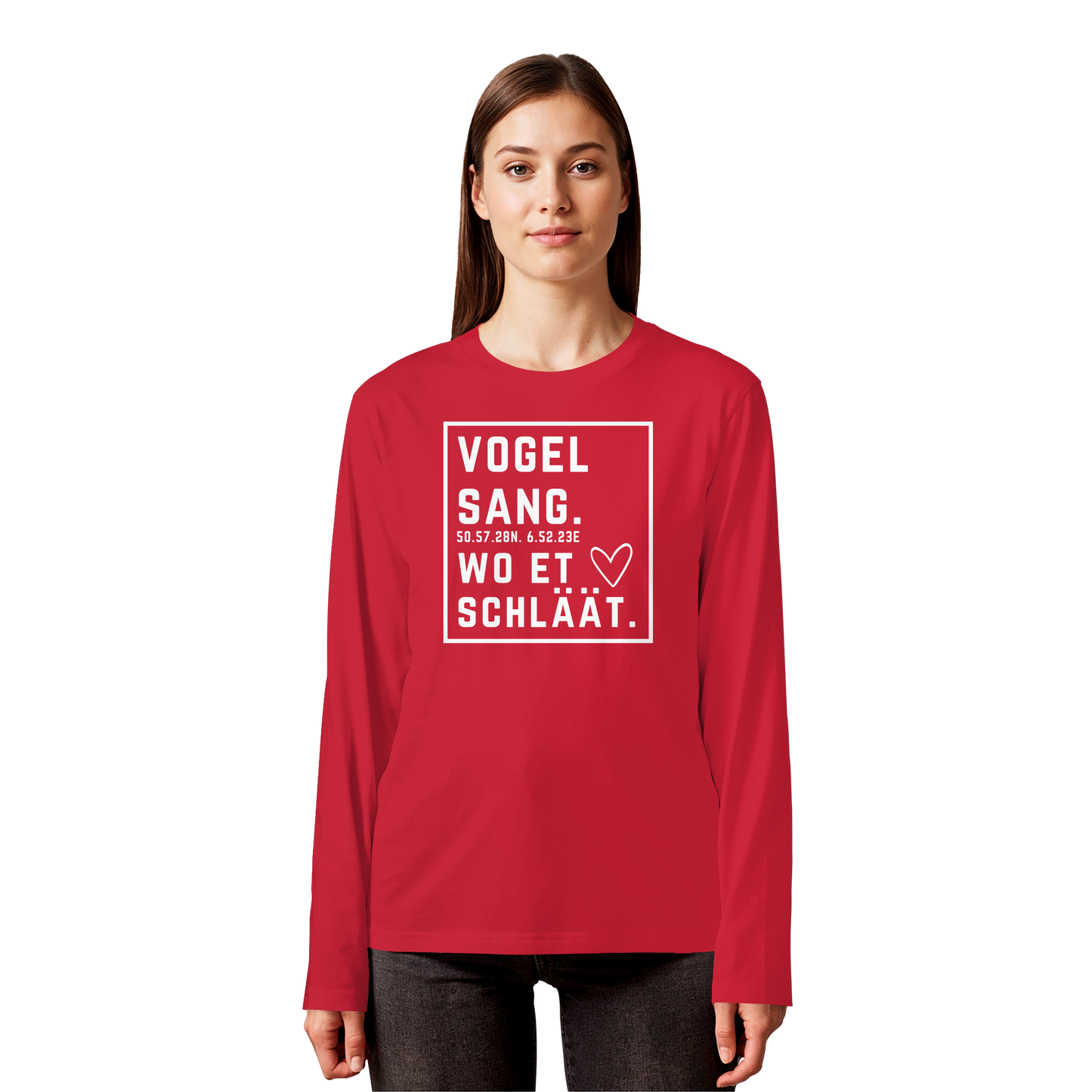Vogelsang Hätz Druck - Organic Longsleeve T-Shirt