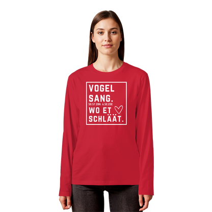 Vogelsang Hätz Druck - Organic Longsleeve T-Shirt