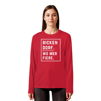 Bickendorf Fiere Druck - Organic Longsleeve T-Shirt