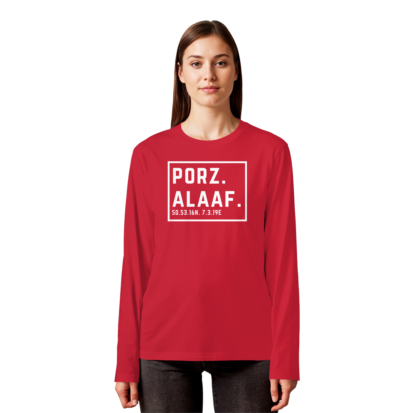 Porz Alaaf Druck - Organic Longsleeve T-Shirt