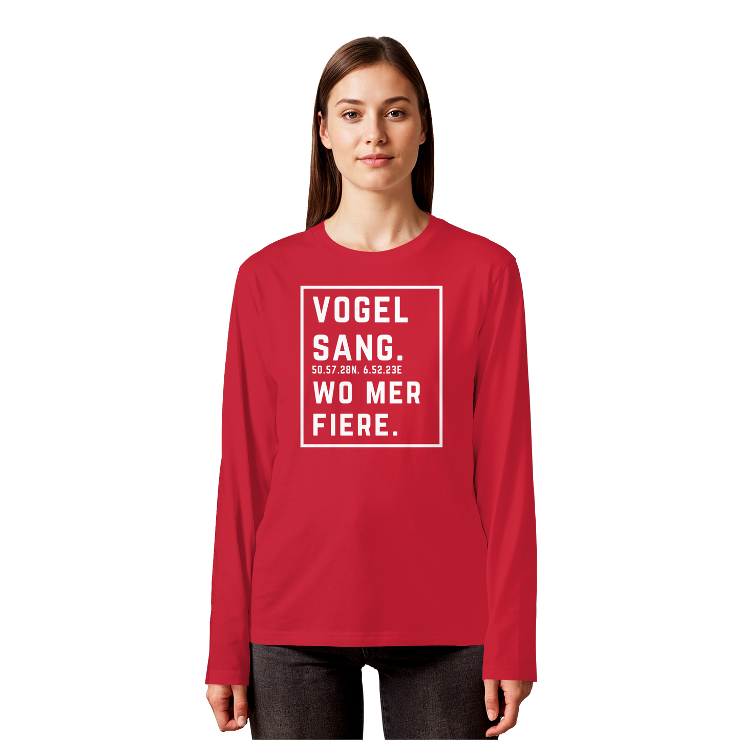 Vogelsang Fiere Druck - Organic Longsleeve T-Shirt