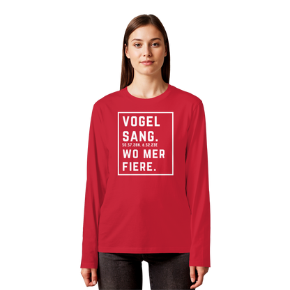 Vogelsang Fiere Druck - Organic Longsleeve T-Shirt