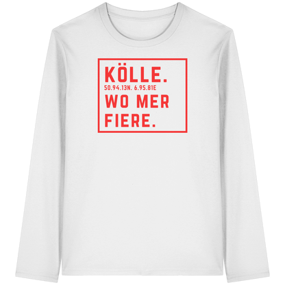 Kölle Fiere Druck - Organic Longsleeve T-Shirt