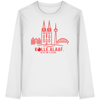 Skyline Alaaf Druck - Organic Longsleeve T-Shirt