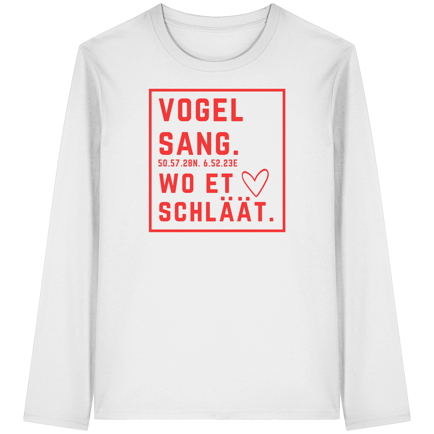Vogelsang Hätz Druck - Organic Longsleeve T-Shirt