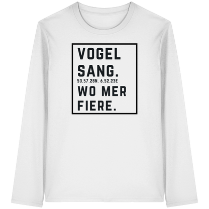 Vogelsang Fiere Druck - Organic Longsleeve T-Shirt