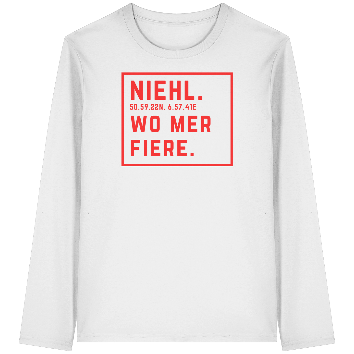 Niehl Fiere Druck - Organic Longsleeve T-Shirt