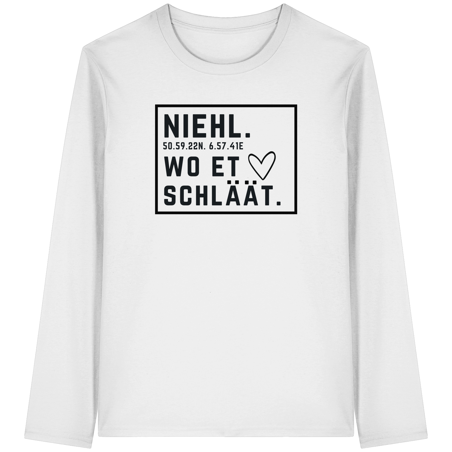 Niehl Hätz Druck - Organic Longsleeve T-Shirt