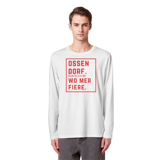 Ossendorf Fiere Druck - Organic Longsleeve T-Shirt