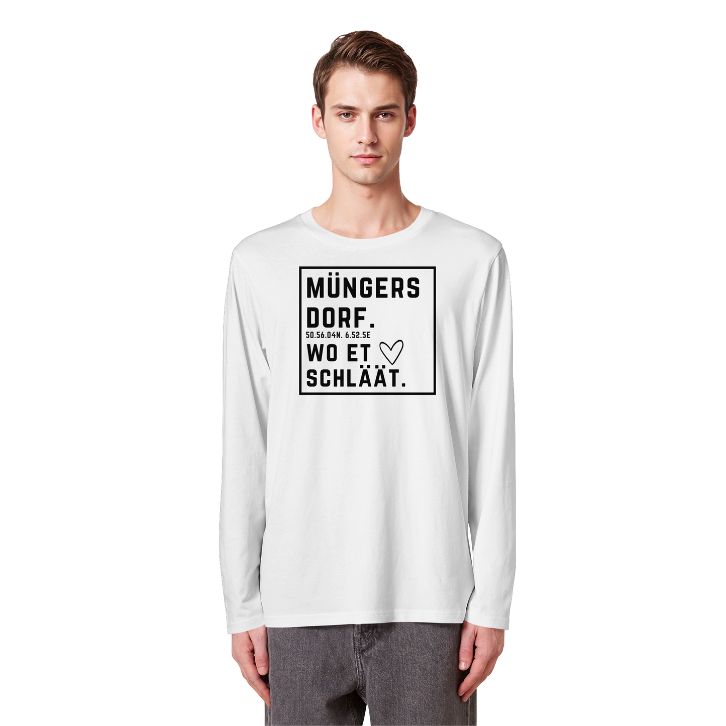 Müngersdorf Hätz Druck - Organic Longsleeve T-Shirt