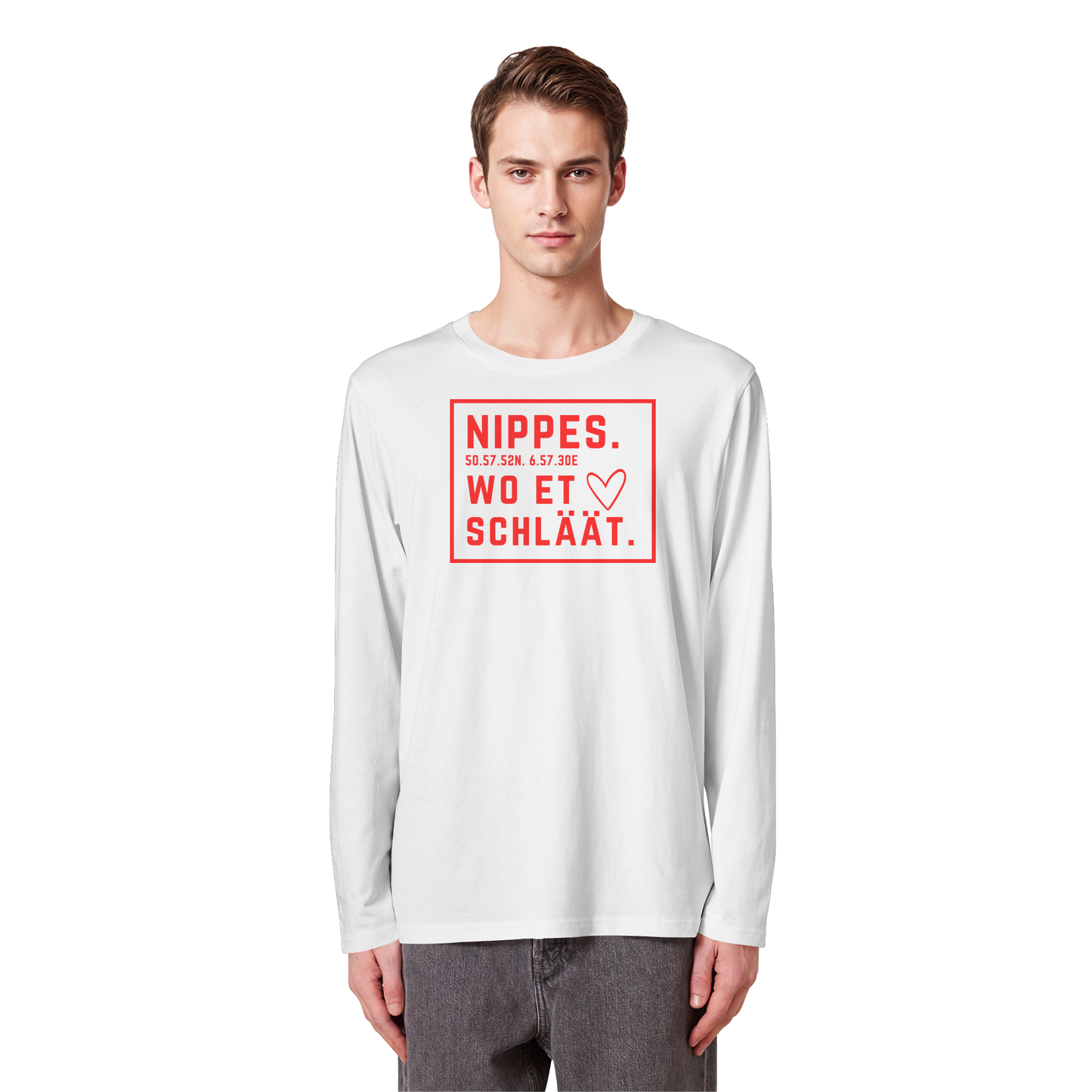 Nippes Hätz Druck - Organic Longsleeve T-Shirt