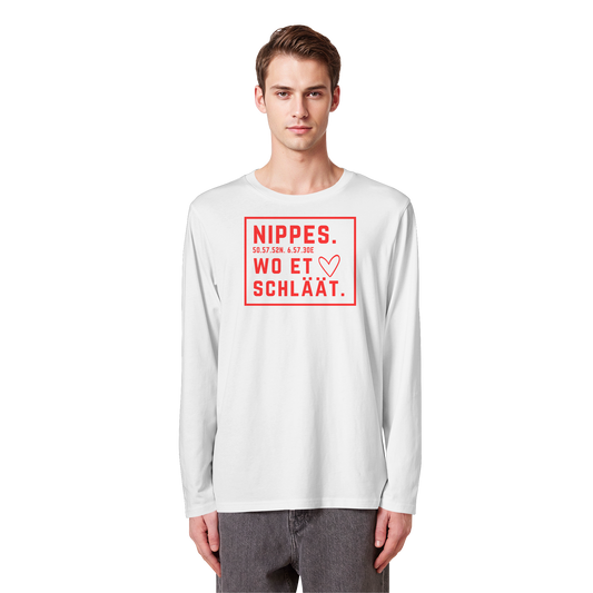 Nippes Hätz Druck - Organic Longsleeve T-Shirt