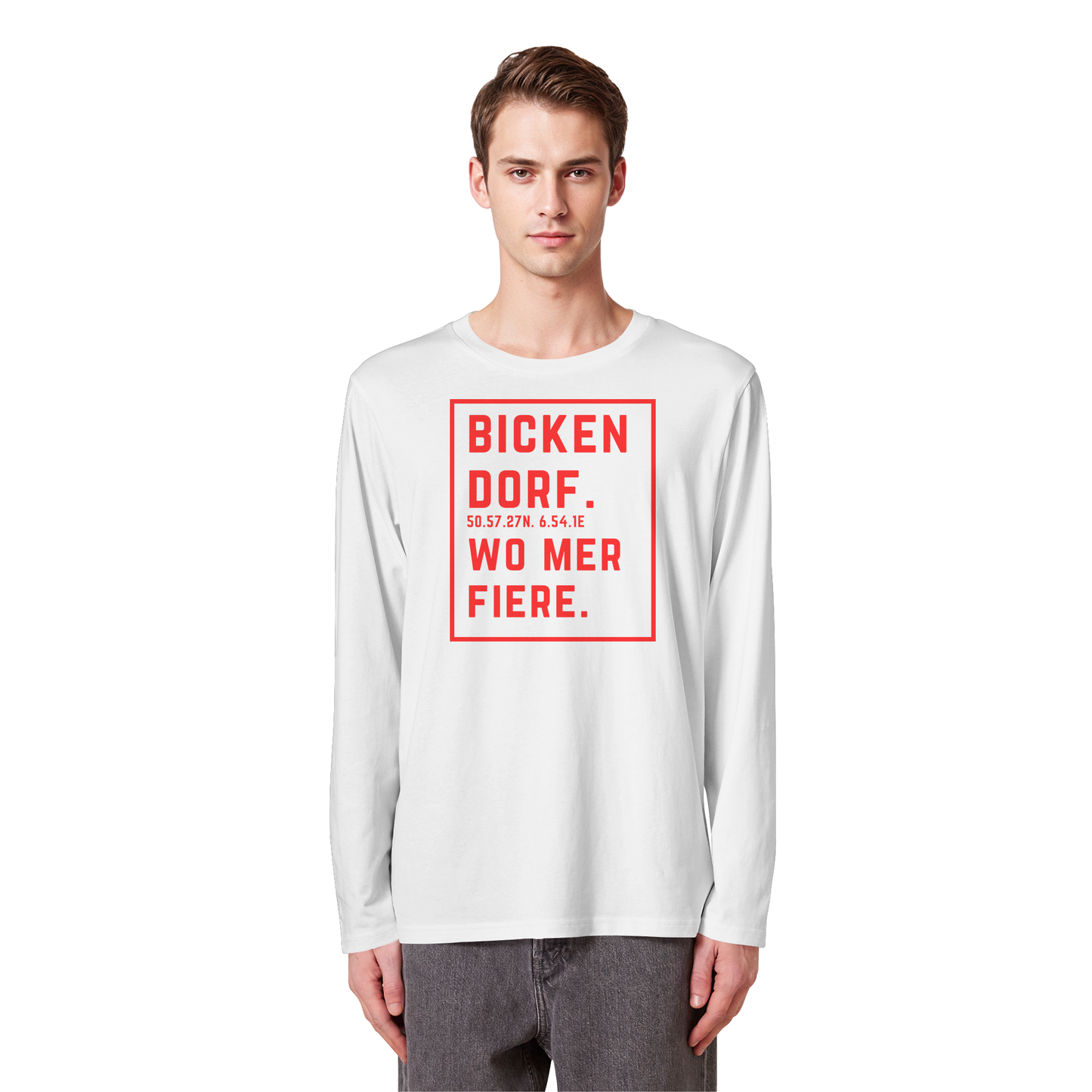Bickendorf Fiere Druck - Organic Longsleeve T-Shirt