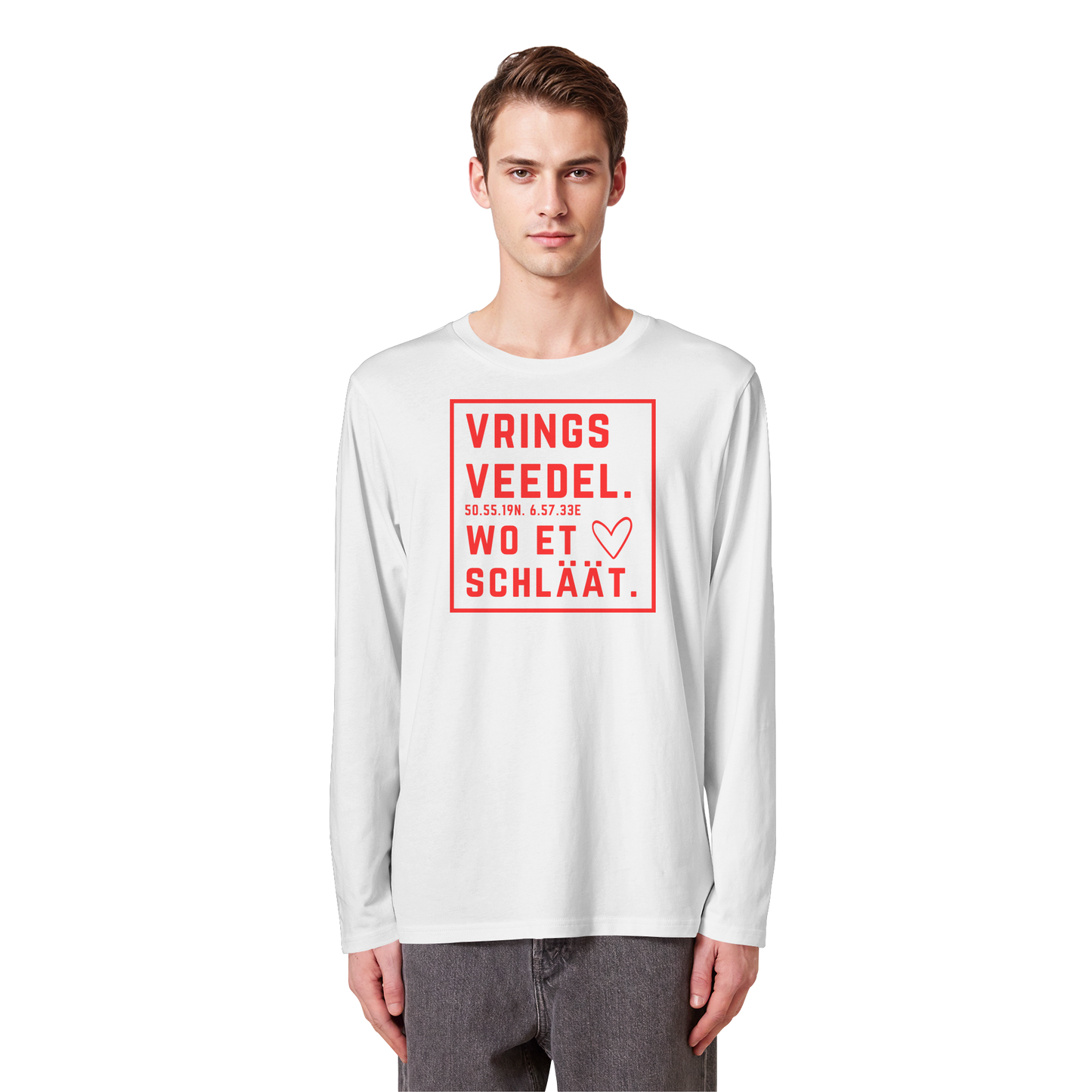 Vringsveedel Hätz Druck - Organic Longsleeve T-Shirt