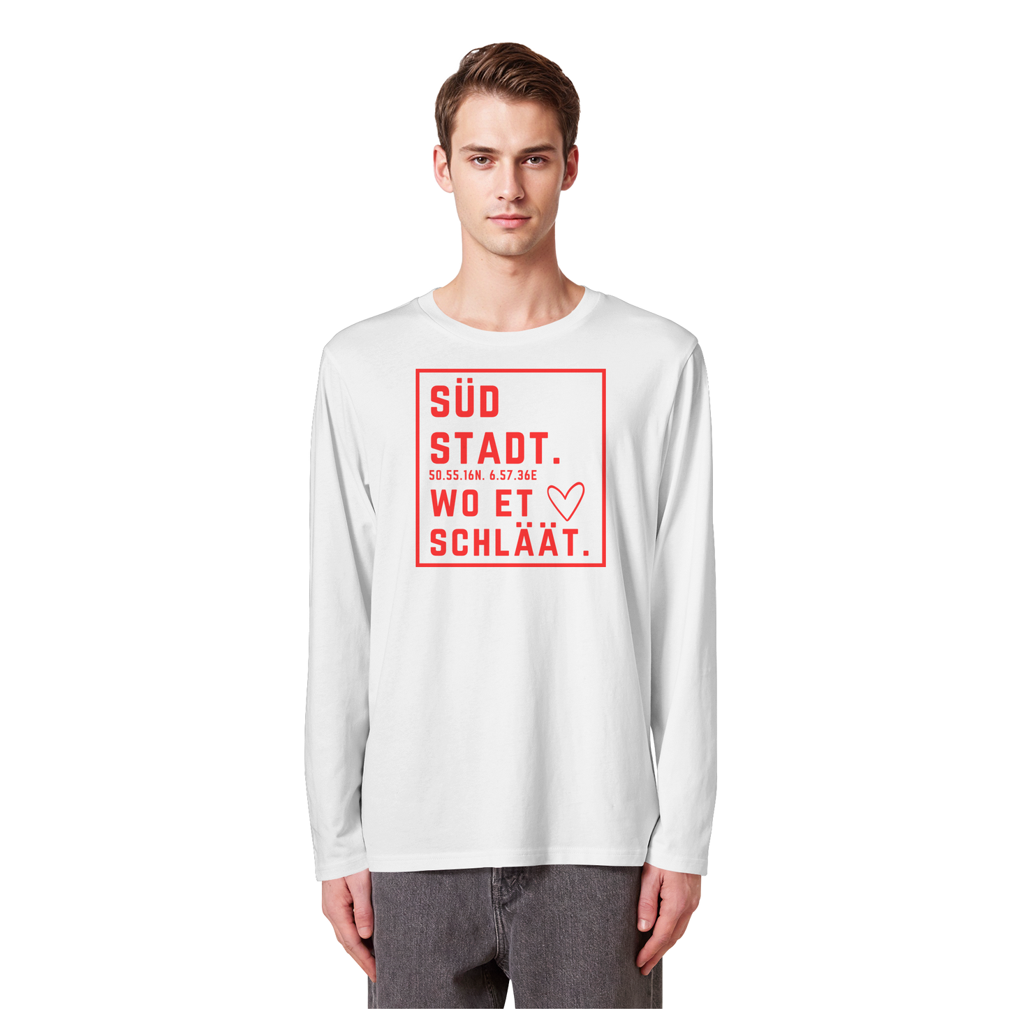 Südstadt Hätz Druck - Organic Longsleeve T-Shirt