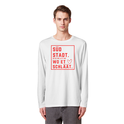 Südstadt Hätz Druck - Organic Longsleeve T-Shirt