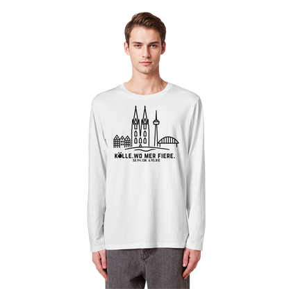 Skyline Fiere Druck - Organic Longsleeve T-Shirt
