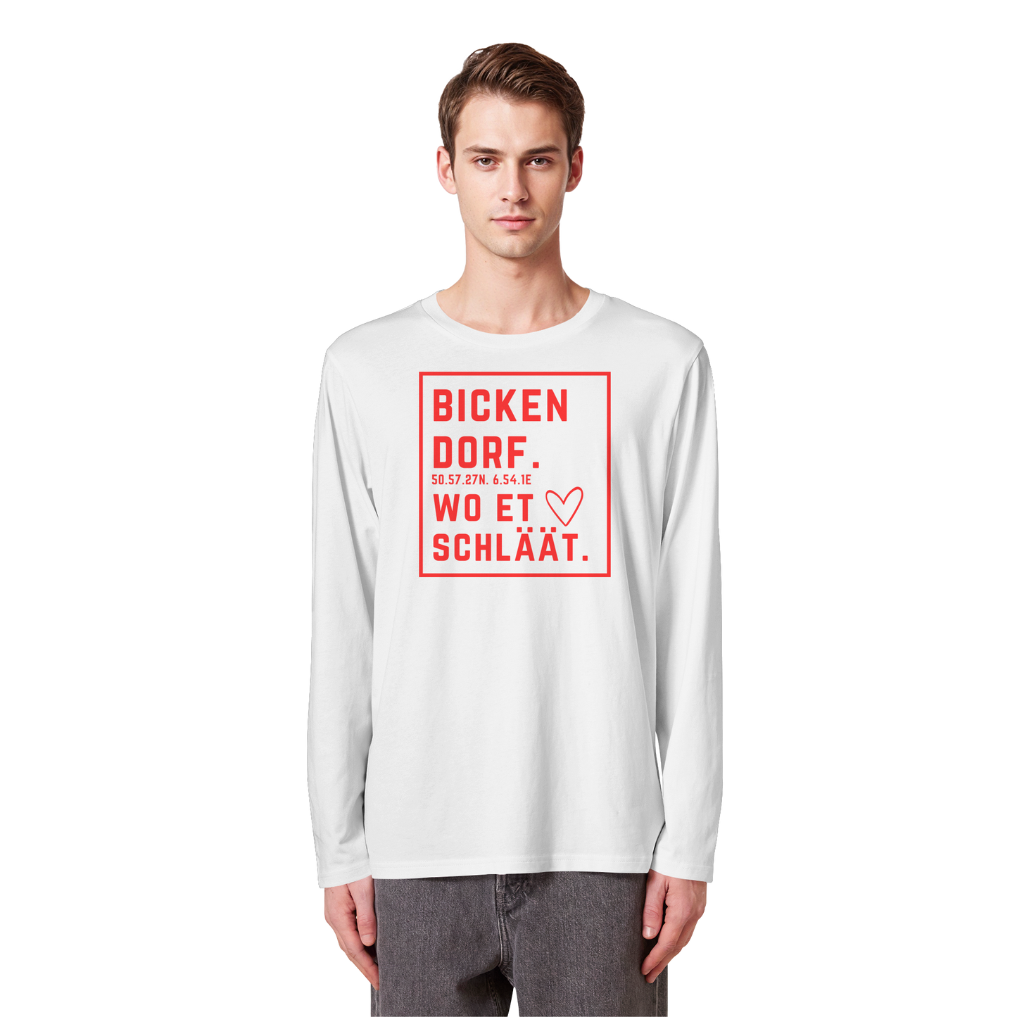 Bickendorf Hätz Druck  - Organic Longsleeve T-Shirt