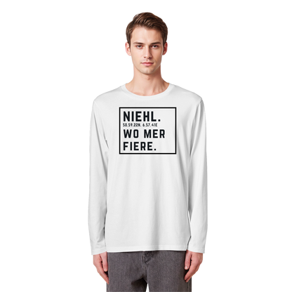 Niehl Fiere Druck - Organic Longsleeve T-Shirt