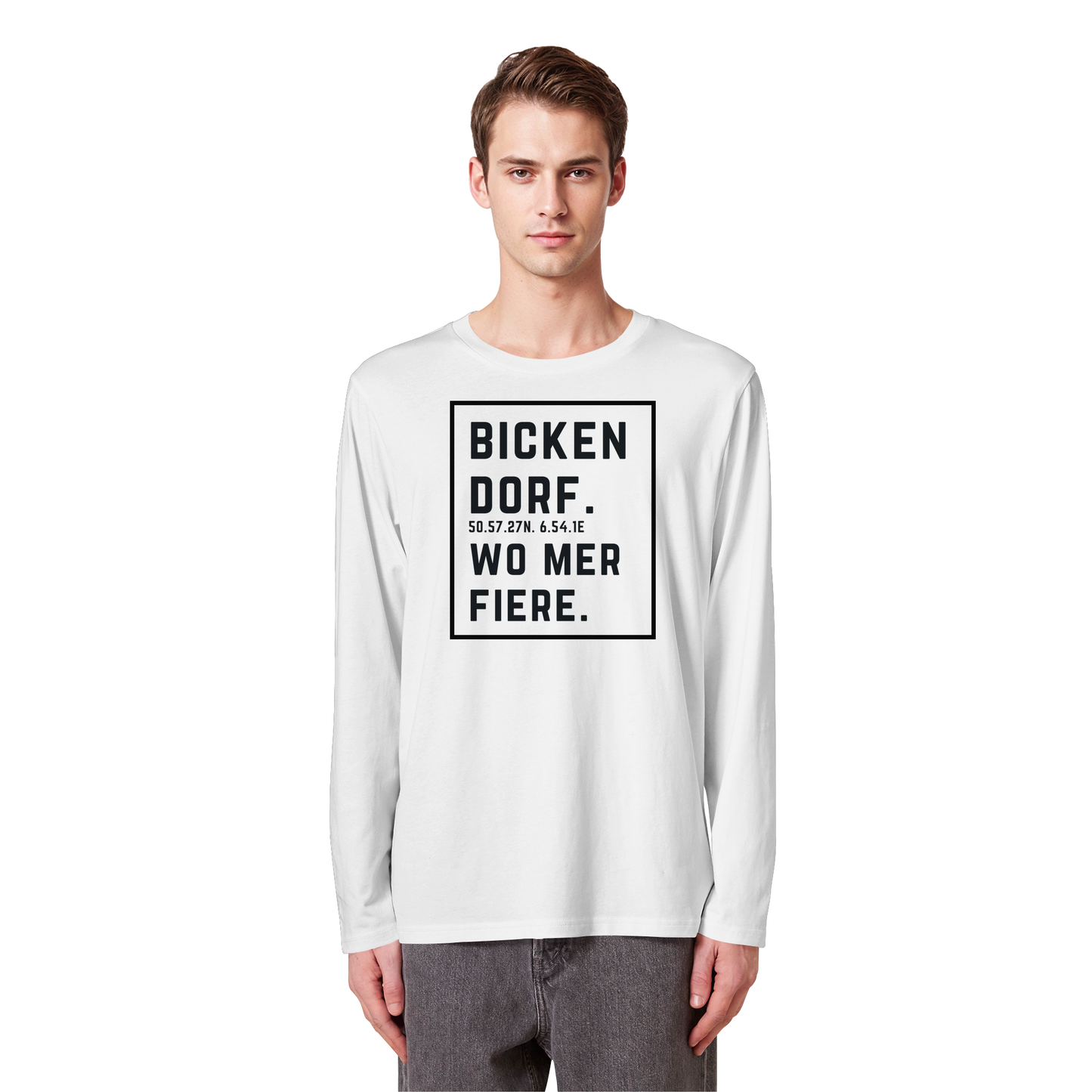 Bickendorf Fiere Druck - Organic Longsleeve T-Shirt