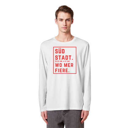 Südstadt Fiere Druck - Organic Longsleeve T-Shirt