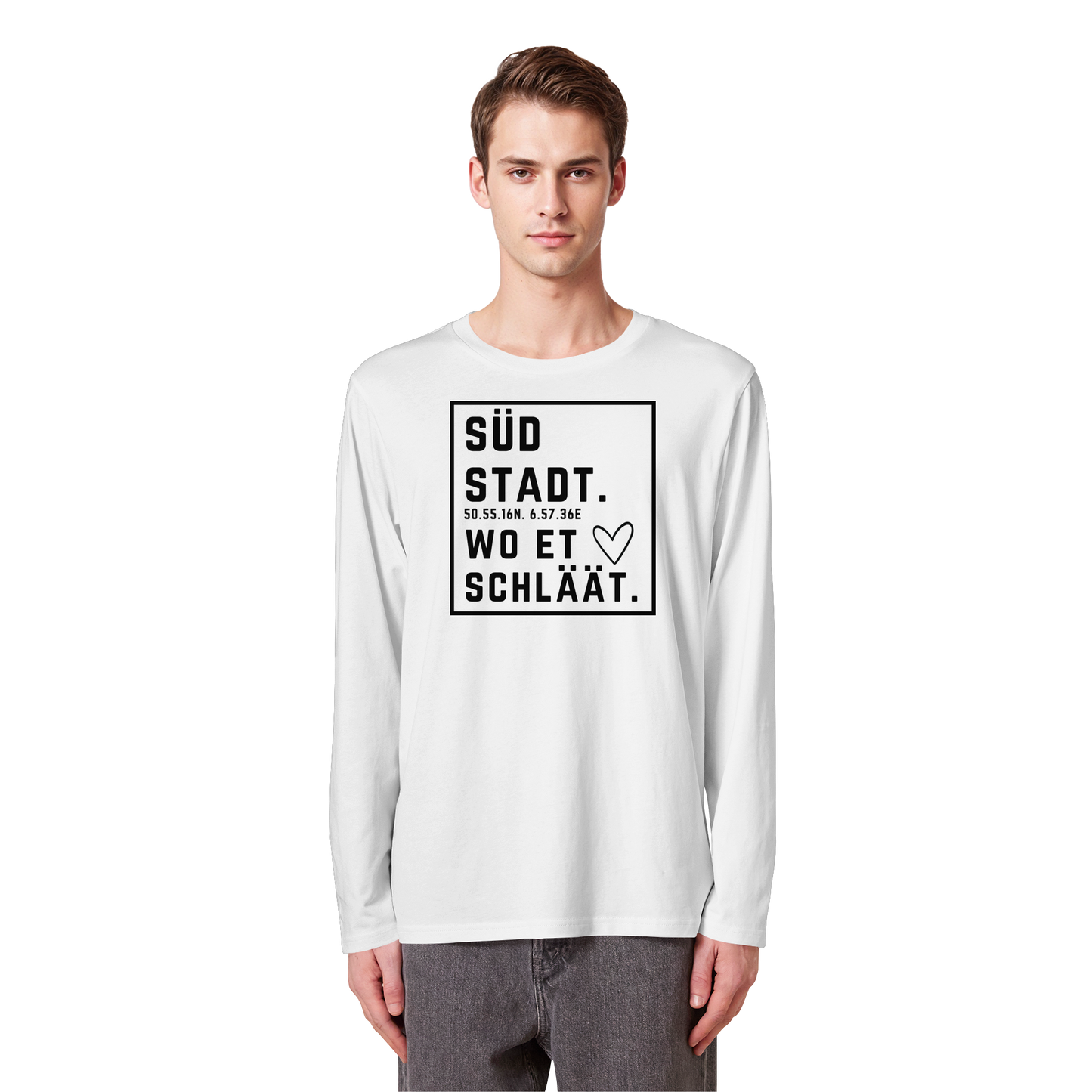 Südstadt Hätz Druck - Organic Longsleeve T-Shirt