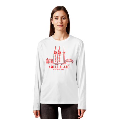 Skyline Alaaf Druck - Organic Longsleeve T-Shirt