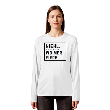 Niehl Fiere Druck - Organic Longsleeve T-Shirt