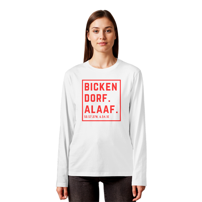 Bickendorf Alaaf Druck - Organic Longsleeve T-Shirt