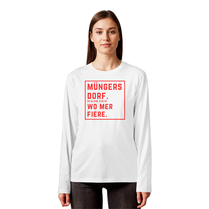 Müngersdorf Fiere Druck - Organic Longsleeve T-Shirt