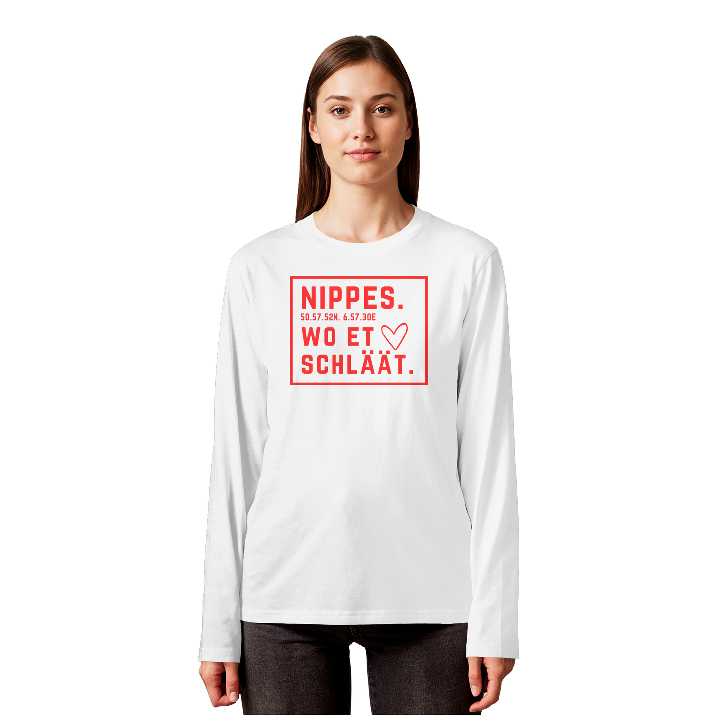 Nippes Hätz Druck - Organic Longsleeve T-Shirt