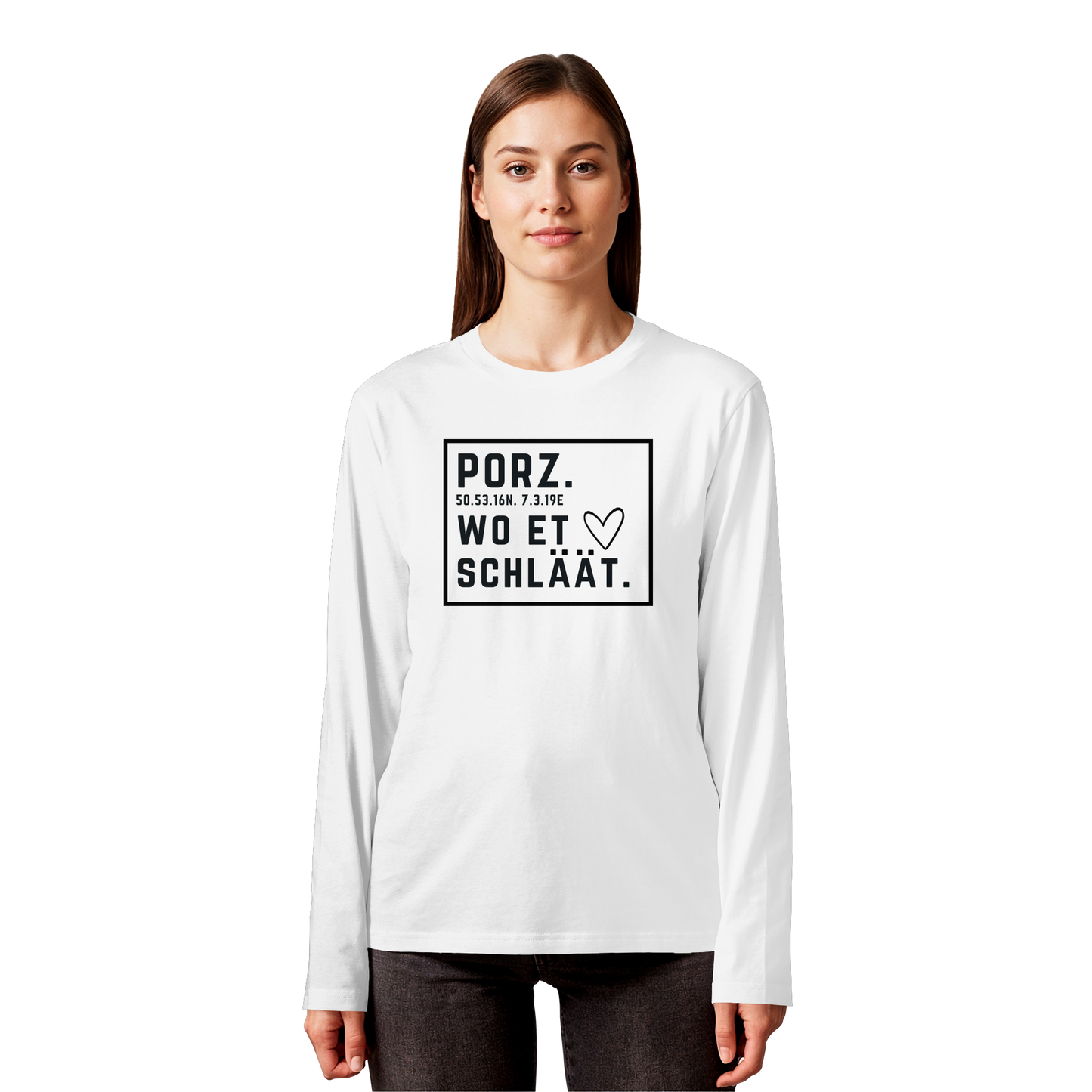 Porz Hätz Druck - Organic Longsleeve T-Shirt