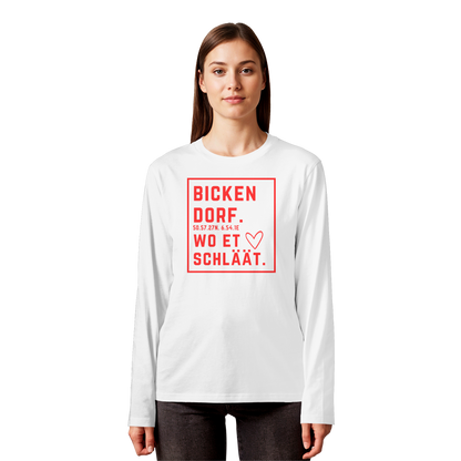 Bickendorf Hätz Druck  - Organic Longsleeve T-Shirt
