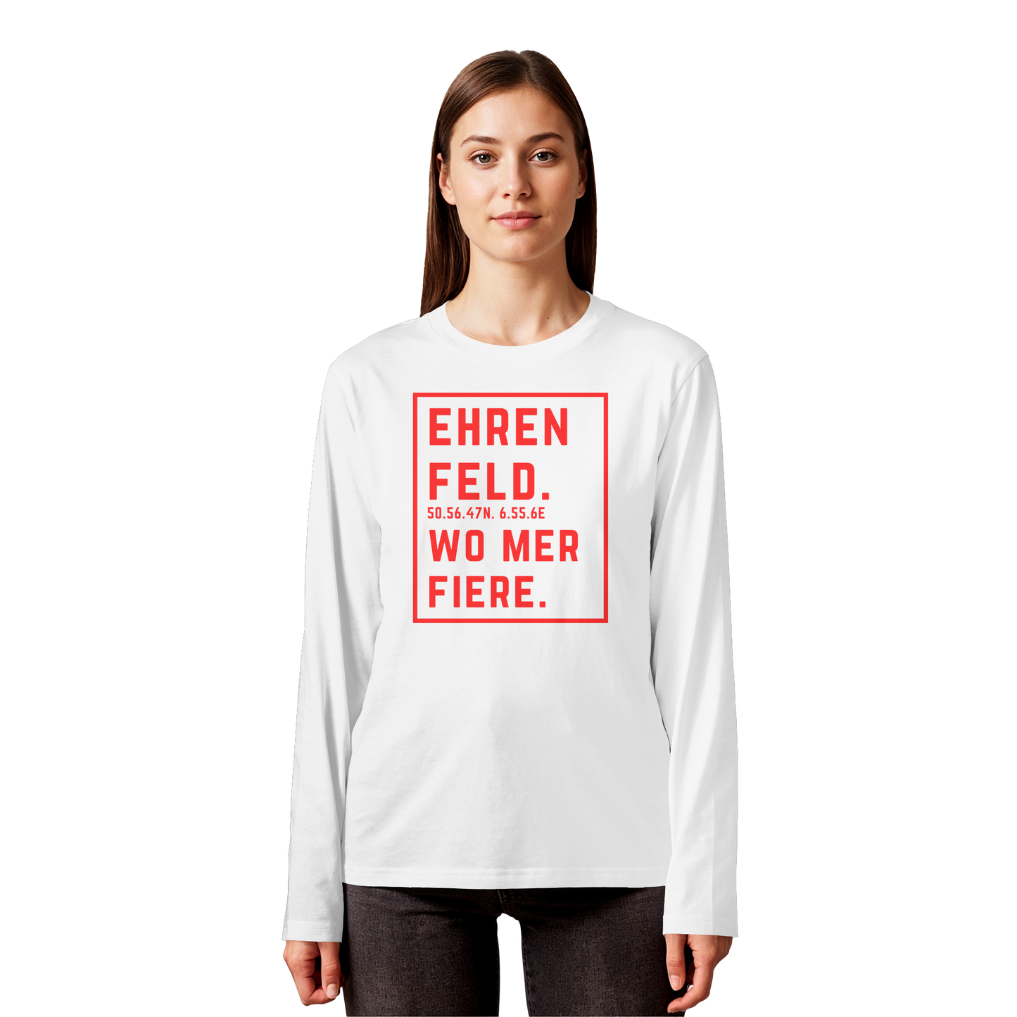 Ehrenfeld Fiere Druck - Organic Longsleeve T-Shirt
