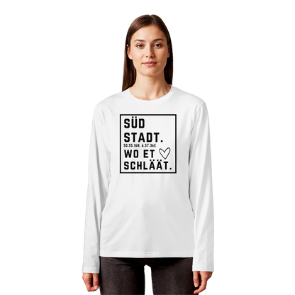 Südstadt Hätz Druck - Organic Longsleeve T-Shirt