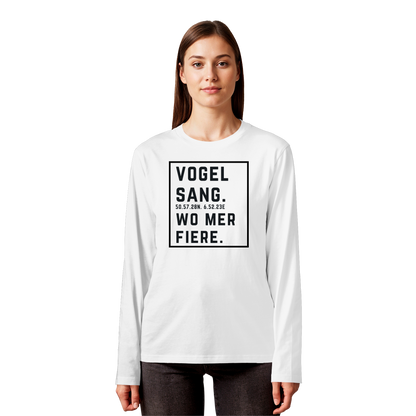 Vogelsang Fiere Druck - Organic Longsleeve T-Shirt