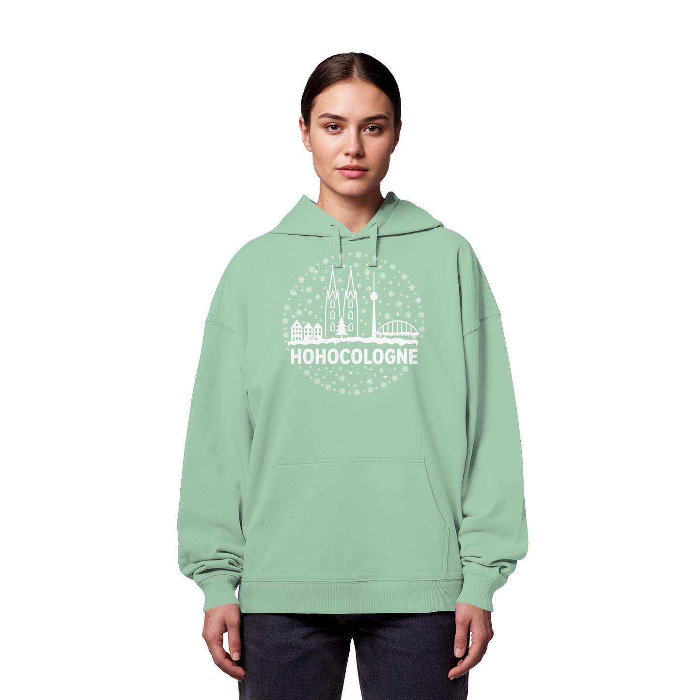HOHOCologne Druck - Organic Oversize Hoodie
