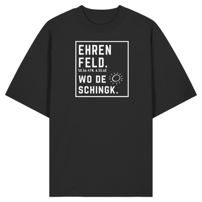 Wo de Sonn schingk - Ehrenfeld Druck - Organic Oversize Shirt